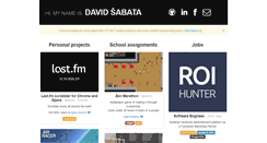 Desktop Screenshot of davidsabata.cz